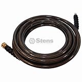 Stens 758-709 Polyester/Steel/Polyurethane Pressure Washer Hose, 4500 psi, 3/8" Inlet, Steel and Pol