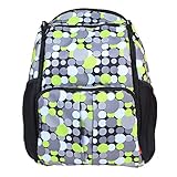 Damero Eco Lightweight Travel Diaper Backpack Changing Bag with Insulated Bottle Pocket and Changing