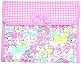 クーザ マルチケース ジャバラ マイメロディ/リボン SJM-2306 保険証・母子手帳・診察券・キャッシュカード等をまとめるのに便利なケース