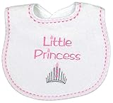 Raindrops Little Princess Embroidered Bib, Strawberry/Hot Pink by Raindrops