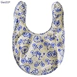 オーシャン＆グラウンド｜ベビースタイ｜自転車柄｜ブルー