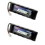 Venom 7.2v 1200mAh 6-Cell Flat NiMH Battery with Micro Molex Plug x2 Packs [並行輸入品]