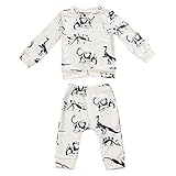 Lovoski 赤ちゃん衣装　　　綿　　服　　ロングスリーブ　　パーカ　ズボン　セット　2枚セット　普段着　全4サイズ - ブラックとベージュ, 6-12ヶ月180g