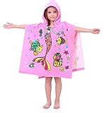 Sinland 子供 用 フード付き バスタオル キッズ ポンチョ タオル