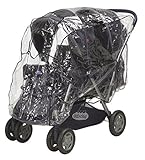 Playshoes Baby Travel Universal Pushchair Tandem Duo Twin Rain Cover by Playshoes