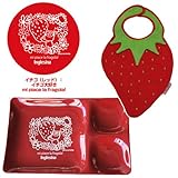 CONCENT イングリッシーナ ファストプレート＆ララボイル ビブ セット （レッド系）