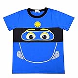 チャギントン Tシャツ フェイスプリントT ハンゾー ココ ブルースター ウイルソン ボーイズ fo-si9029 120cm ハンゾー