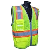 Radians SV6HG-5XL Green Mesh Class 2 Hi-Viz Two-Tone Surveyor Safety Vest (5X-Large) by Radians