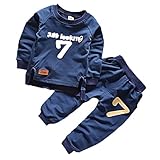 Dovewill 男の子　キッズ　コットン　パーカー　スウェット　パンツ　ズボン　上下セット　柔らかい　全4サイズ - 90