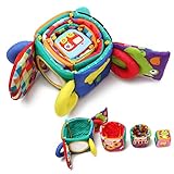 Wishtime おでかけ布のおもちゃ かさねてボックス 乳幼児玩具 カサカサ鳴る さわって発見! ベビー 子供 知育 遊具