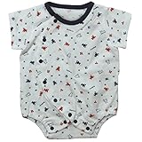 《年間定番》Babbun(バブーン)【日本製】天竺JQビビットクマPt半袖グレコ 50cm /ネイビー NO.KK-31-2519