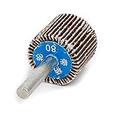 uxcell ホイールディスク研磨 エメリー布 金属 ブラウン 一個入り フラップホイール