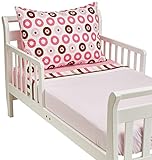 Mod Dots/Strps Pink Toddler Sheet Set by Bacati