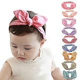 NiBao ベビーヘアバンド ヘアリボン　ヘアカチューシャ　ヘアアクセサリー 髪飾り 女の子 撮影 プレゼント (九つセット）