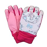 サンリオ キッズ スキー手袋 防寒 雪用手袋 雪遊び 通園通学 冬物 女の子 fo-gr3 7-8才 ぼんぼんりぼん（ローズ）