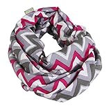 Itzy Ritzy Nursing Happens Infinity Breastfeeding Scarf, Pink Kiss/Chevron by Itzy Ritzy