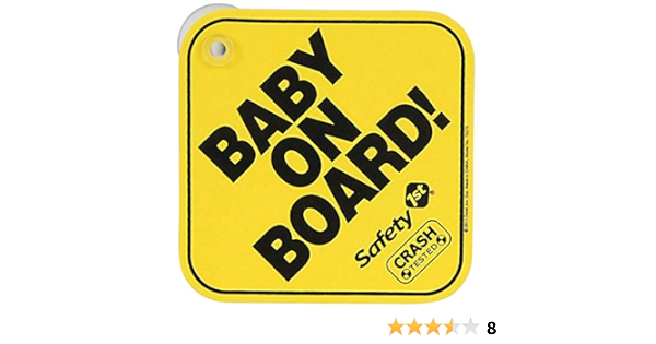 Amazon Co Jp Safety 1st Baby On Board 赤ちゃん乗車中 吸盤式 サイン ベビー マタニティ