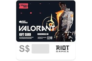S$60 RIOT GAMES Gift Card - Delivered via email