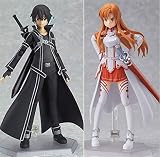 ソードアート・オンライン キリト&アスナ アクションフィギュア 15cm キリトカズト figma アスナ figma PVCアクションコレクションモデルセット(マルチカラー)