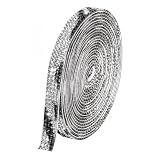 ラインストーンテープ 自粘着 キラキラ デコシール 幅9mm 4列 ゼブラ柄 長さ90cm DIY用 多列 幅4.5mm〜18mm NANDELMO ND-0180-R04-ZEB-9mm-4L