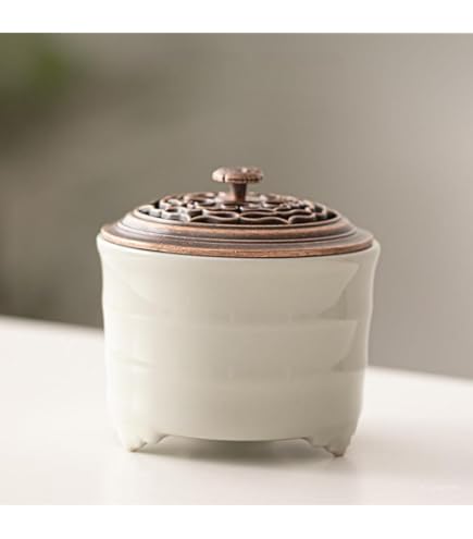 Amazon｜萩焼（はぎやき） 龍香炉 【古谷開真作】｜仏壇用香炉