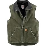 カーハート トップス ベスト Carhartt Men's Mock Neck Vest Moss / Bla egg [並行輸入品]