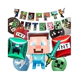 マインクラフト 誕生日 風船セット バースデー 飾り付け バルーンセットパーティ 装飾 ガーランド