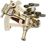 Sextant J.Scott London Solid Brass Pocket 13cm Sextant