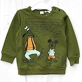 (ディズニー)Disney ディズニーベビー子供服 トレーナー ミッキー＆グーフィー グリーン サイズ:80