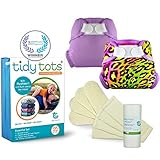 Tidy Tots Cloth Diaper Essential Set OS Cheeky Cheetah and Orchid by Tidy Tots Diapers