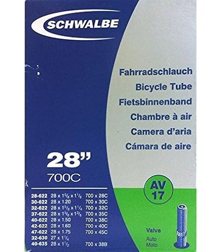 Amazon | Schwalbe SV17 自転車用チューブ 仏式バルブ 37-622 mm