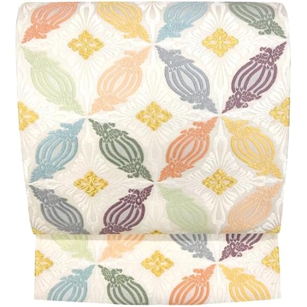 Amazon | [京都の着物屋かさね] ＜丸勇 正絹 袋帯 仕立て上がり