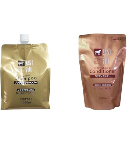 Amazon | 馬油シャンプー詰替500ml × 24個セット | 熊野油脂
