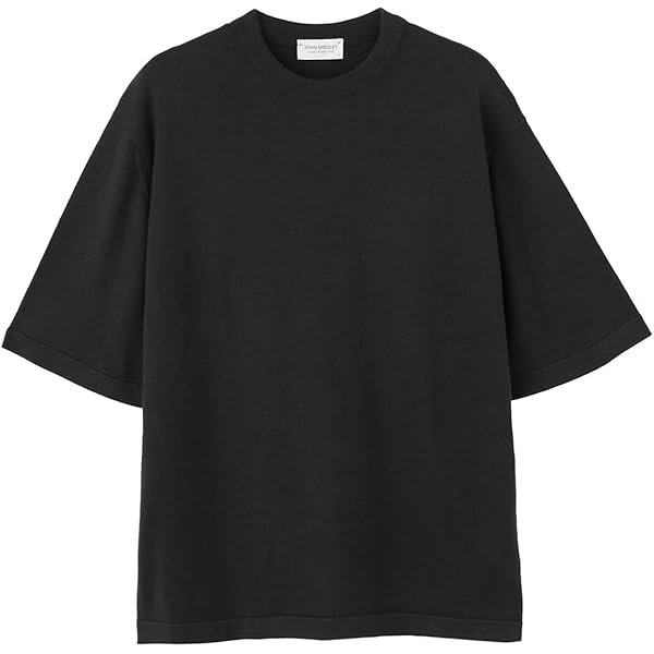 Amazon.co.jp: [ジョンスメドレー] クルーネック 半袖ニット L