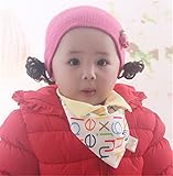 Taurau.C コットン 防水 ベビー スタイ よだれかけ ビブ V襟 3枚セット 女の子