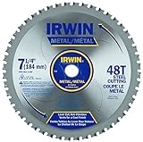 Irwin 4935555 7-1/4" x 48-Tooth Metal Cutting Circular Saw Blade for Ferrous Steel [並行輸入品]