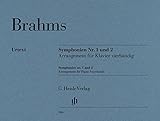 ブラームス: 交響曲 第1番 ハ短調 Op.68、 第2番 ニ長調 Op.73/連弾用編曲/原典版/パスカル編/グロートホイゼン運指/ヘンレ社/ピアノ連弾 (1台ピアノ4手)
