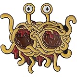フライング スパゲッティ モンスター ブローチ デニム ジャケット ラペル ボタン ブローチ ピン バッジ 宝石