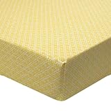 Sunshine Yellow Floral Fitted Crib Sheet by True Baby by True Baby