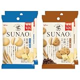 SUNAO(スナオ) <発酵バター>&<チョコチップ&発酵バター> 2種×2袋 合計4袋 江崎グリコ ビスケット お菓子 おかし ロカボ 1袋あたり糖質9.2g おかし ビスケット ロカボ おから