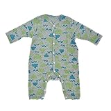 (ocean&ground)オーシャン＆グラウンド ロンパース ロンパス 長袖 肌着 コンビ肌着 新生児肌着 1520524 ベビー 新生児 赤ちゃん 70cm GR