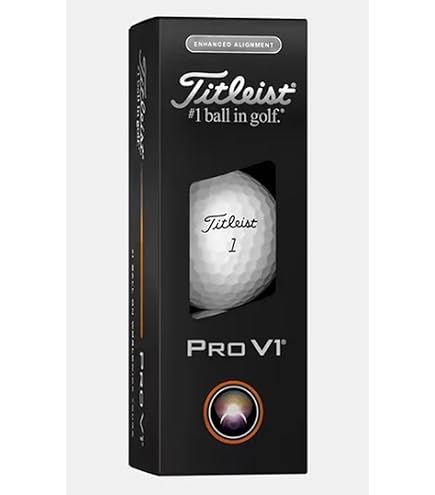 Amazon | Titleist Pro V1 1ダース強化アライメントゴルフボール