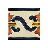 【ノーブランド品】[3月下旬頃～]メキシカンタイル10ｃｍ角6枚セット tile6036reg