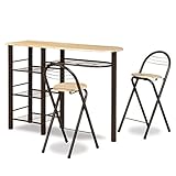 BEATON JAPAN ハイテーブルセット カウンターテーブル カウンターチェア セット (ブラウン)