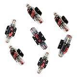Baoblaze 7個セット　遮断器　回路ブレーカ　リセット　ヒューズインバータ　20A 30A 40A 50A 60A 80A 100A　12V DC　防水　