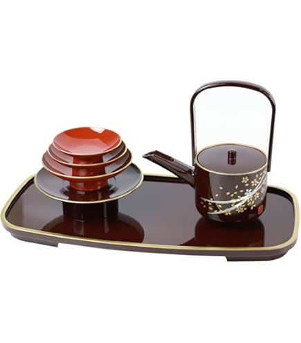 輪島塗　屠蘇器　本漆　沈金　松鶴亀紋 盃　銚子　盆　木製 専用】輪島塗 屠蘇器 本漆 沈金 松鶴亀紋 盃 銚子 盆 木製 2