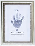 The Grandparent Gift Frame Wall Decor, Handprint 1st Christmas by The Grandparent Gift Co.