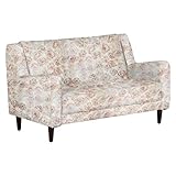 arne ミニソファー 2人掛け キッズソファ 布張り chateau 2P 花柄 ブラウン