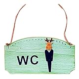 クリエイティブ木製ドアのSiGeバーサイン木製サインボードトイレC