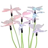 センサーで自動点灯 ＆ 消灯 ガーデンライト　かわいい蝶、鳥、トンボ様子なLEDライト 花園や庭に設置でき　ソーラーパネル充電式のイルミネーション（2本） (動物)